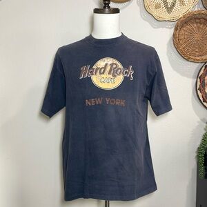 Hard Rock Cafe New York Single Stitch T-Shirt Vtg 80s Made In USA Size X-Large